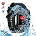 Produktbild ILYO Fitness-Tracker Mit Herzfrequenz-Monitor Touch Color Screen Herzfrequenz-Screme Blutdruck-Monitoring Sport Bluetooth Smart Bracelet,Black