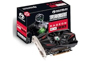 MAXSUN Graphics Cards AMD Radeon RX 550 4GB GDDR5 Computer PC Gaming Video GPU Graphics Card ITX 128-Bit DirectX 12 PCI Express x16 3.0 DVI-D Dual Link, HDMI, DisplayPort