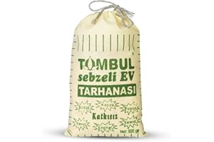 Tombul Homemade Natural Tarhana Soup Mix with Vegetables (Dogal Katkisiz Sebzeli Ev Tarhanasi) | Turkish Traditional Delicious Soup | Curative Effect with Rich Vitamin & Protein Source | 500 G