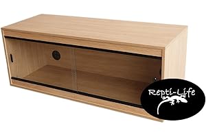 48x18x18 Inch Vivarium Flatpacked In Oak, 4ft Viv By Repti-life