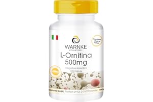 L Ornitina capsule - 500mg - Vegan - 100 Capsule | Warnke Vitalstoffe - Qualità da farmacia tedesca