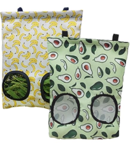 Borsa Per Fieno Per Piccoli Animali - Con 4 Fori, Appendibile, Per Conigli E Porcellini D'India - Foto 10