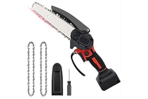 PSOGPONE Mini Akku Kettensäge 6 Zoll für Einhell 18V Akku, Akku-Astkettensäge Elektro Kettensäge Handkettensäge für Gartenarbeit, Holzschneiden und Beschneiden (Ohne Akku)