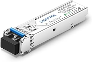 QSFPTEK Modulo SFP Gigabit, 1000Base-EX LC 1310nm, ricetrasmettitore SFP monomodale Mini-GBIC 40km per Cisco GLC-EX-SM-40, Meraki, Ubiquiti Unifi, Mikrotik, Foundry
