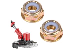QEDBOJE 2x Messermutter Mutter Linksgewindemutter für alle Arten von Trimmern mit Linksgewinde für BewässerungStimer Trimmer Motorsense Freischneider (M10 x 1,25)