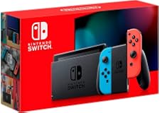 Nintendo Switch Extended Battery Life with Neon Blue and Neon Red Joy‑Con - KSA version