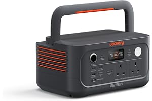 Jackery Explorer 500 v2 Portable Power Station, 230V/500W Pure Sine Wave Solar Generator, 500W AC Output Power Station, 512Wh LiFePO4 Lithium Camping Battery Backup for Picnics, Fishing, Travel