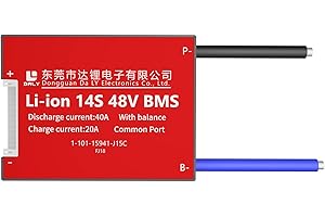 DALY BMS 14S 48V 40A Li-ion batería sistema de gestión PCB placa de protección con equilibrio BMS para 18650 batería