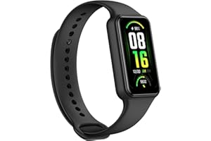 Amazfit Band 7 Aktivitätstracker Fitness Smartwatch mit Always-On-Display, bis zu 18 Tage Akkulaufzeit, 24-Stunden-Herzfrequenz- und SPO₂-Überwachung, 5 ATM wasserdicht, 120 Sportmodi
