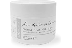 Essenciales - Crema Base Neutra Bio de Mindfulness Cosmetics 300 ml | Con Aceites de Almendra, Pepita de Uva y Coco Ecológicos