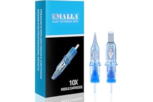 EMALLA ELIOT 20pcs 0805RLL Agujas de Tatuar #08 5RLL Round Liner Cartuchos Tattoo Cartridge Needles para Maquina de Tatuar