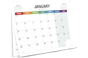 WORLD OF WALLCHARTS 2026 Calendar - Wall Calendar January 2026 to December 2026 With Notes Area - Holidays and Phone Numbers Section Colour Coded Days of the Week - Easy to Write On