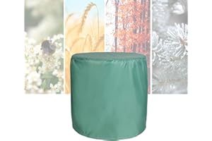 ATYUJKB Housse Salon de Jardin Exterieur Impermeable 130x90cm, 420D Housse de Table Ronde, Housse de Protection Table, Robuste Oxford Tissu pour Ronde Table Chaise Meubles