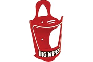 Big Wipes bgw2421 80, van y soporte de pared cubos limpiador, Rojo