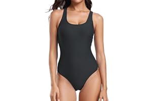 Joweechy One Piece Swimsuit Women Sports Swimming Costume Competitive Athletic Criss Cross Back Shaping Swimwear Bathing Suit