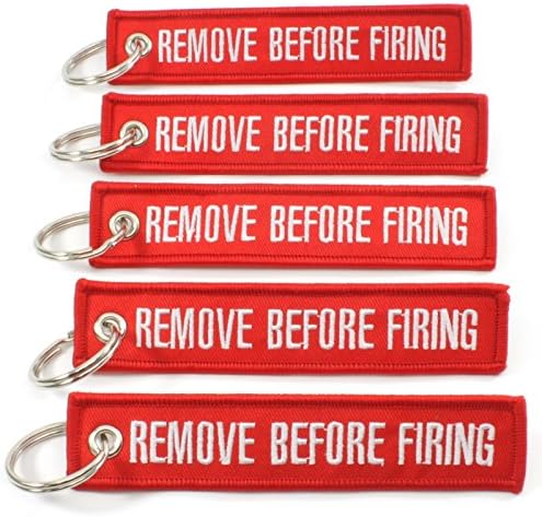 Rotary13B1REMOVE BEFORE FIRING - Key Chains - Red/White - 5pcs