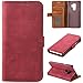 Produktbild Galaxy S9 Plus Hülle Leder Flip, Galaxy S9 Plus Handycase, Purple Angel Premium Leder Brieftasche Wallet Case Schutzschale Etui Hüllen [Weich TPU Bumper Innere] [Standfunktion] [Kartenfach] [Magnetverschluss] Schlanke Bookstyle Case Fall Shell Skin für Samsung Galaxy S9 Plus G9650 (6,2 Zoll, Rot)