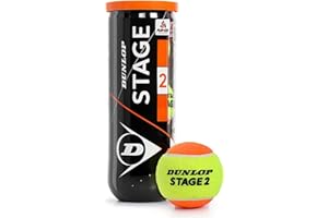 Dunlop Stage 2 Orange 3PET Balle de Tennis Adulte Unisexe