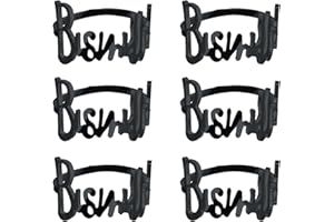 SUXGUMOE Serviettenringe - 6 Stück Bismillah Letter Metall Serviettenring Set Alphabet Serviettenschnallen Halter Tischdekoration für Hochzeit, Party, Ramadan, Bankett