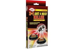 FERRIS | 2pk Ant Killer Bait Station Destroys Ants and their Nests | Ant Traps used Indoors, Kills Ant Colonies Use at Home & Garden | Strongest Control System - Clean and Easy to Use, Creates No Mess