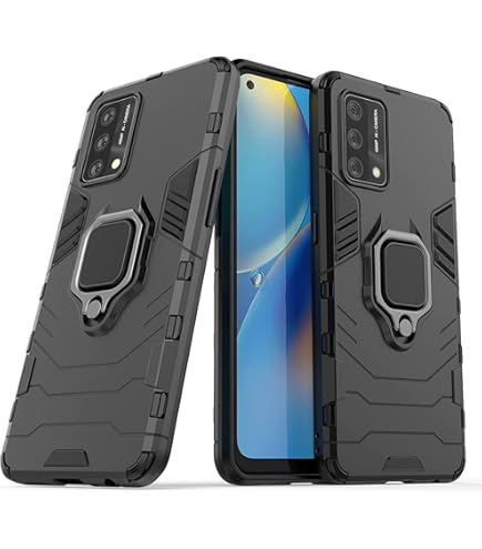 Oppo A74 5G/A54 5G/A93 5G Case - Built-in Screen Protector, 360 Full Body Shockproof Protection, Transparent Back, Slim Fit, Black - View #6