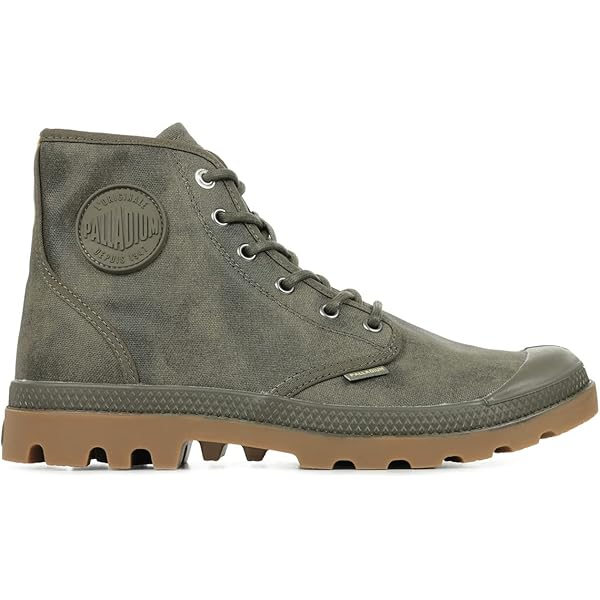 Palladium Pampa Hi, Botas Cortas Al Tobillo Hombre, Gris, 42