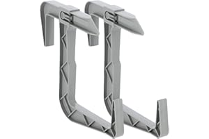 ‎KADAX KADAX Blumenkastenhalterung ohne Bohren, Balkonkastenhalter im Set, verstellbare Haken und Halter für Blumenkasten, Blumenkastenhalterung für Balkon und Fensterbank (2 Stück, Grau)