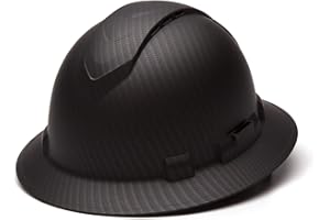 PYRAMEX SAFETY Pyramex Ridgeline Casque rigide ventilé à 4 points avec suspension à cliquet Noir mat