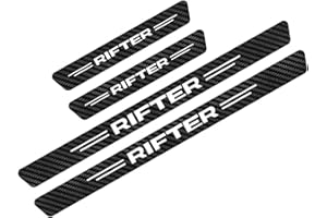 EAGLEG 4 Pièces Autocollant de Seuil de Porte de Fibre Carbone Voiture pour Peu-geot 107-5008 RCZ Rifter, Protecteur de Bord - Contre Les Rayures Protection Accessoires, Rifter