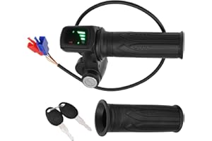 SG Store 1 Juego de Empuñaduras para Bicicleta Eléctrica con Pantalla LED A Prueba de Agua Y Llaves Adecuadas para Bicicletas Eléctricas Scooters Triciclos Y Otros Vehículos Eléctricos