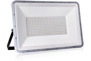 NIKEEYEN 300W Proyector LED exterior IP67 Impermeable Foco LED exterior 24000 lumen 6500K Blanco frío Iluminación Led Floodlight para Jardín, Garaje, Balcón, Césped, Terraza, Porche Foco exterior