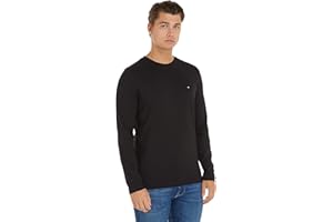 Tommy Hilfiger Camiseta de Manga Larga Hombre Tommy Logo Long Sleeve Tee con Cuello Redondo Slim Fit