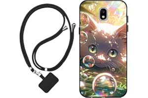 Sunrive Funda Compatible con Samsung Galaxy J5 2017,Slim Fit Gel Mate Carcasa Case Bumper de Impactos y Anti-Arañazos Espalda Cover (Burbujas Gatos)+1 X Correa Universal