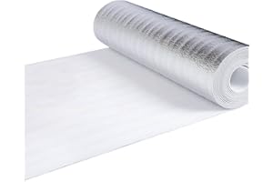 CWOQOCW Lámina aislante de radiador, 5 m x 0,5 m x 3 mm, película aluminizada PET, aislamiento térmico para el hogar y el automóvil