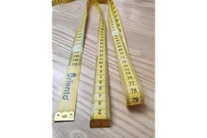 Oriento Cinta Métrica Corporal 150 cm/60 pulgadas – Metro de Costura Flexible a Doble Cara para Medidas Corporales, Sastrería, Pérdida de Peso y Manualidades – Cinta para Medir Cuerpo - Amarillo