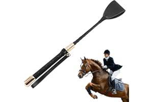 YIIWONI 30CM Gerte Pferd Mit PU-Leder, Reitgerte mit Griff und Aufhängeseil, Leichte Peitsche Pferd, Für Outdoor-Sport, Reitsport, Reitgerte Für Pferd Das Tägliche Training, Pferd Springen Renne