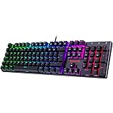 Mechanical Gaming Keyboard, Redragon Mechanical Keyboard with 105 Programmable Keys, Red Switches, Full Anti-ghosting RGB Gam