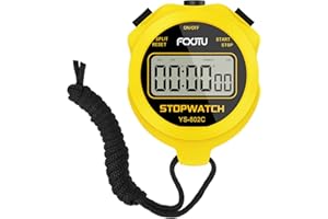 FCXJTU Simple Digital Sports Stopwatch, No Bells, No Clock, No Alarm, Simple Basic Operation, Silent, ON/Off, Pure Stopwatch for Swimming Running Training Kids Coaches Referees Teachers