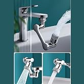 mucit home 1080 Derece D&ouml;nebilen 2 Modlu Mutfak Musluk Başlığı Banyo Musluk Ucu Evrensel Fonksiyon