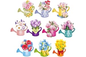 ‎IDEEN MIT HERZ Ideen mit Herz 3-D Motive, ausgestanzt, ca. 7-10 cm, 10 Stück im Beutel | Bilder zum Basteln & Dekorieren | Grußkarten selber machen | Bildmotive für Scrapbooking & DIY-Deko (Blumen in Kannen)