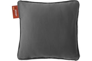 Stoov Ploov Original Heating Cushion - Infrared Heating Technology - Heat Pad - Cordless Ease of Use - Soft Pillow - 2,5/5 Hours of Heat - 45 x 45 cm - Grey