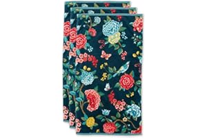 PIP Studio Good Evening Lot de 3 Serviettes Bleu foncé 55 x 100 x 3 cm