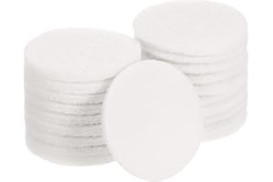 sourcing map 20 Pcs 3 Inch Nylon Hoop Scrubbing Pad 2000 Grits Scrubber Scouring Pads Hoop and Loop Surface Conditioning Drill Scuffing Disc, White