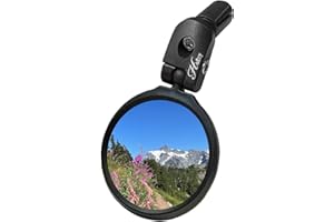 Hafny Bar End Bike Mirror, HD, Blast-Resistant, Glass Mirror, HF- MR090B
