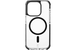 cellularline - Tetra Force Strong Guard mag - iPhone 15 Pro - Ultra Protective Funda - Compatible con el ecosistema Magsafe de Apple - Transparente