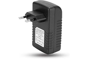 DAUERHAFT Iniettore POE con presa a muro, alimentatore adattatore di rete DC 24V 1A, presa POE, presa a muro Power Over Ethernet, adattatore Ethernet Adattatore di rete adattatore POE, per dispositivi Bluetooth