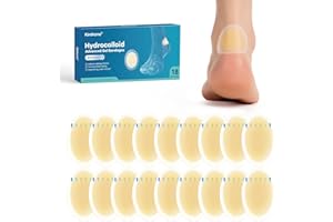 KIMIHOME Blíster hidrocoloidal para pies, 18 vendas de gel blíster para pies, blíster cuñas para talón, dedos del pie, prevención de ampollas para viajes, vendas resistentes al agua (Heel Pack)