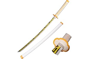 Eroberer Replica Spade Cosplay Spade Agatsuma Zenitsu Samurai Spada, Spada di plastica Prop Play Halloween Cosplay Regalo 40 Pollici