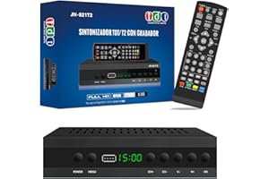 MARZONO Decodificador TDT HD 2025 Alta Definición TDT HD 1080p Grabador USB, WiFi, Hdmi, Scart- Dvb-t T2 H.265 Hevc Full HD Pvr Sintonizador De Televisión Digital Terrestre TV Box TDT para TV Antigua