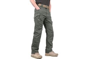 KEFITEVD Spodnie taktyczne na co dzień dla mężczyzn outdoorowe wojskowe spodnie cargo z wieloma kieszeniami bojowe spodnie robocze